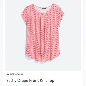 Papermoon Sashy Drape Front Knit Top